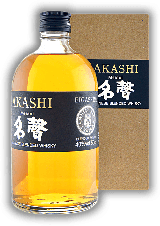 Akashi Japanese Blended Whisky White Oak Distillery Meisei Black Label 40%
