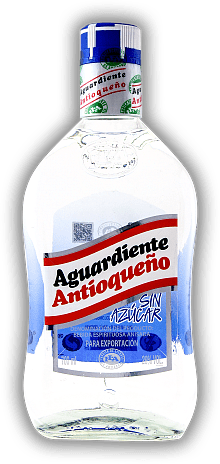Antioqueno Aguardiente ( Zuckerrohrschnaps ) Kolumbien Sin Azucar (ohne Zucker) 29%