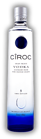 Ciroc Vodka Distilled from Fine French Grapes