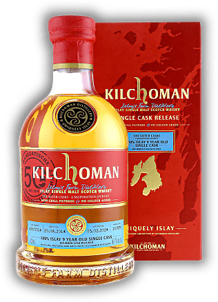 Kilchoman The Sister Casks 100% Islay 9 Jahre First Fill Bourbon Barrel Cask No. 653/2014 56,7%