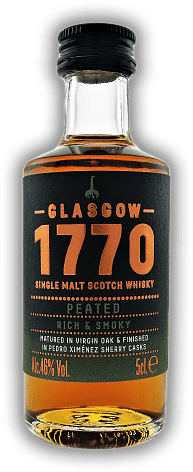 1770 Glasgow Single Malt Scotch Whisky Peated - Rich & Smoky 0,05 Liter