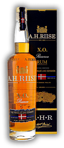 A.H. Riise X.O. Reserve Rum The Thin Blue Line