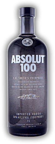 Absolut 100 Proof / 50% Vodka 1,0 Liter