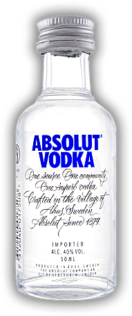 Absolut Blue Vodka 0,05 Liter