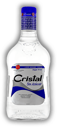 Aguardiente Cristal mit Anis ( Zuckerrohrschnaps ) Kolumbien Sin Azucar (ohne Zucker)