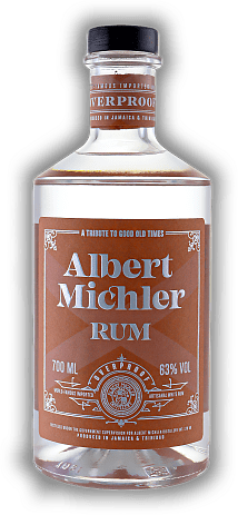 Albert Michler Jamaica & Trinidad Artisanal White Overproof Rum 63%