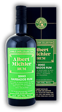 Albert Michler Single Cask Barbados 15 Years 2005/2020 48%