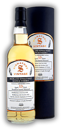 Ardmore Signatory Vintage Cask Strength Collection 13 Years 2008/2021 Bourbon Barrel 54,5%
