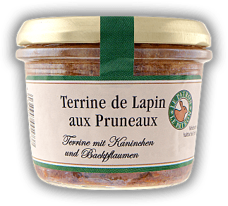 Arnaud/Le Patron Terrine de Lapin aux Pruneaux - Terrine vom Kaninchen mit Backpflaumen 180g