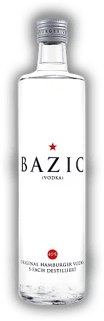 BAZIC Vodka Original Hamburger Vodka 5 Fach Destilliert
