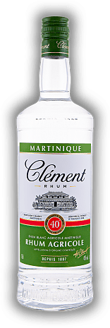 Clement Rhum Agricole Blanc 40% 1,0 Liter