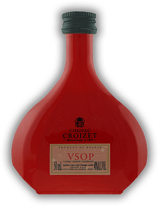 Croizet VSOP Grande Champagne Premier Cru - rote Flasche - 0,05 Liter