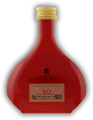 Croizet XO Grande Champagne Premier Cru - rote Flasche - 0,05 Liter