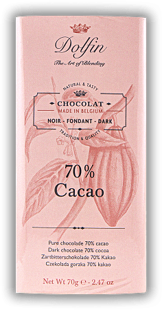 Dolfin Edelbitter Schokolade 70% 70g