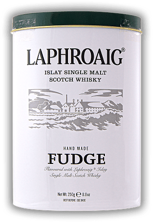Gardiners Fudge mit Laphroaig Whisky in Dose 250g
