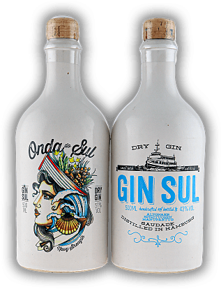Gin SUL Sonderedition 2023 Onda do Sul 0,5 Liter 57% + Gin SUL 0,5 Liter 43%