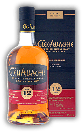 GlenAllachie Virgin Oak Series 12 Years Spanish Oak Finish 48%