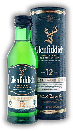 Glenfiddich 12 Years Malt Whisky 0,05 Liter