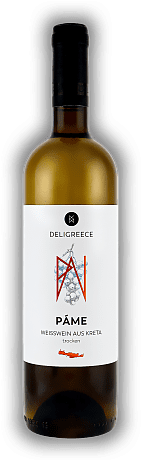 Deligreece, Páme Weißwein aus Kreta, Griechenland