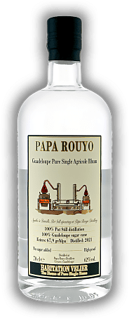 Habitation Velier Papa Rouyo Guadeloupe Pure Single Agricole Rhum 62%
