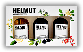 Helmut Wermut - 3er Mini Set - Rot, Weiss, Rosé 3x0,05 Liter