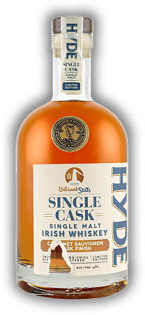 Hyde Vibrant Still Irish Single Malt Whiskey Single Cask Cabernet Sauvignon Finish beschädgtes Etikett