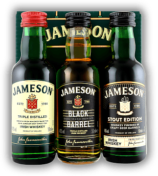 Jameson Mini Set 3x 0,05 Liter Jameson Standard, Caskmates, Black Barrel