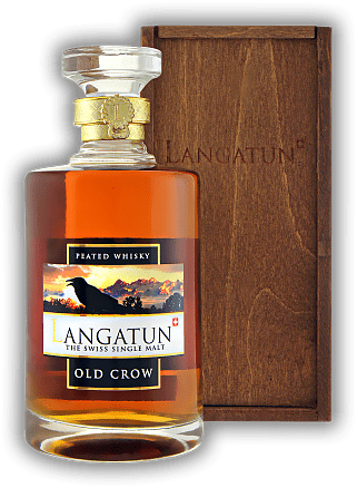 Langatun Old Crow Single Malt Whisky Peated 46%