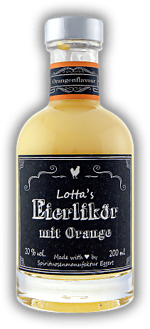 Lotta's Eierlikör mit Orange 0,2 Liter