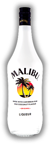 Malibu White Rum with Coconut 21% 1,0 Liter