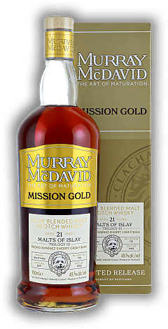 Malts of Islay Murray McDavid Trilogy III Mission Gold 21 Years PX Sherry Cask Finish 49,7%