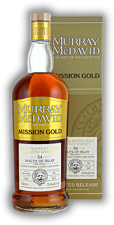 Malts of Islay Murray McDavid Trilogy I Mission Gold 34 Years PX Sherry Cask Finish 51,4%