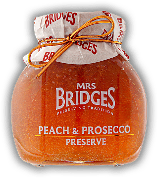 Mrs Bridges Peach and Prosecco Preserve 340g