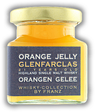 Orangen-Gelee mit Glenfarclas 21 Years Single Malt Whisky