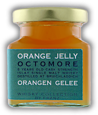 Orangen-Gelee mit Octomore Single Malt Whisky