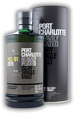 Port Charlotte PAC: 01 2011 Heavily Peated Islay Single Malt Scotch Whisky