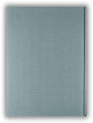 Präsentkarton 3er offene Welle blau