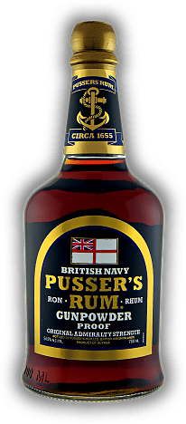 Pussers British Navy Black Label Gunpowder Proof 54,5%