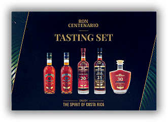 Ron Centenario Rum Tasting Set 5x0,05 Liter 9, 12, 20, 25, 30 Anos