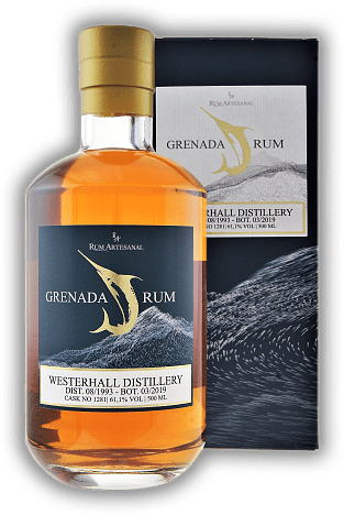 Rum Artesanal Single Cask Grenada Rum Westerhall Distillery 25 Jahre 1993/2019 Cask No. 1281 61,1%