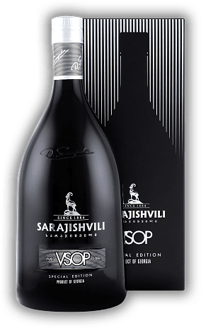 Sarajishvili VSOP Black Edition Brandy Georgien 0,7 Liter