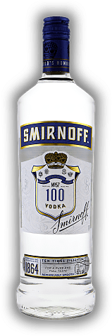 Smirnoff Blue 50% Triple Distilled 1,0 Liter