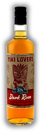 Tiki Lovers Dark Rum Jamaika, Guyana, Trinidad, Barbados 57%