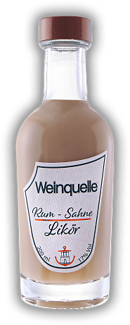 Weinquelle Rum-Sahne Likör 0,2 Liter