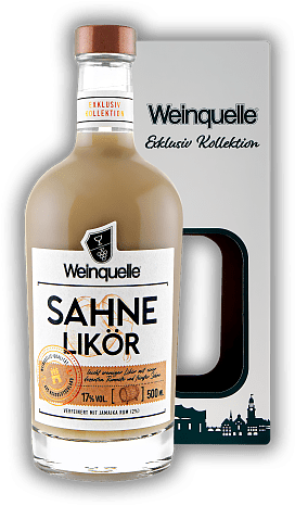 Weinquelle Sahne Likör mit Rum 0,5 Liter