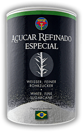 Weisser Rohrzucker Acucar Refinado Especial Guarani 250 g Dose