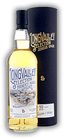 Williamson LongValley Selection 10 Years Heavily Peated 2010/2021 Casks No. 895 & 896 50%