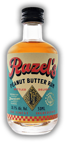 Razel\'s Peanut Butter Rum 0,05 Liter, 3,90 € - Weinquelle Lühmann | Weitere Spirituosen