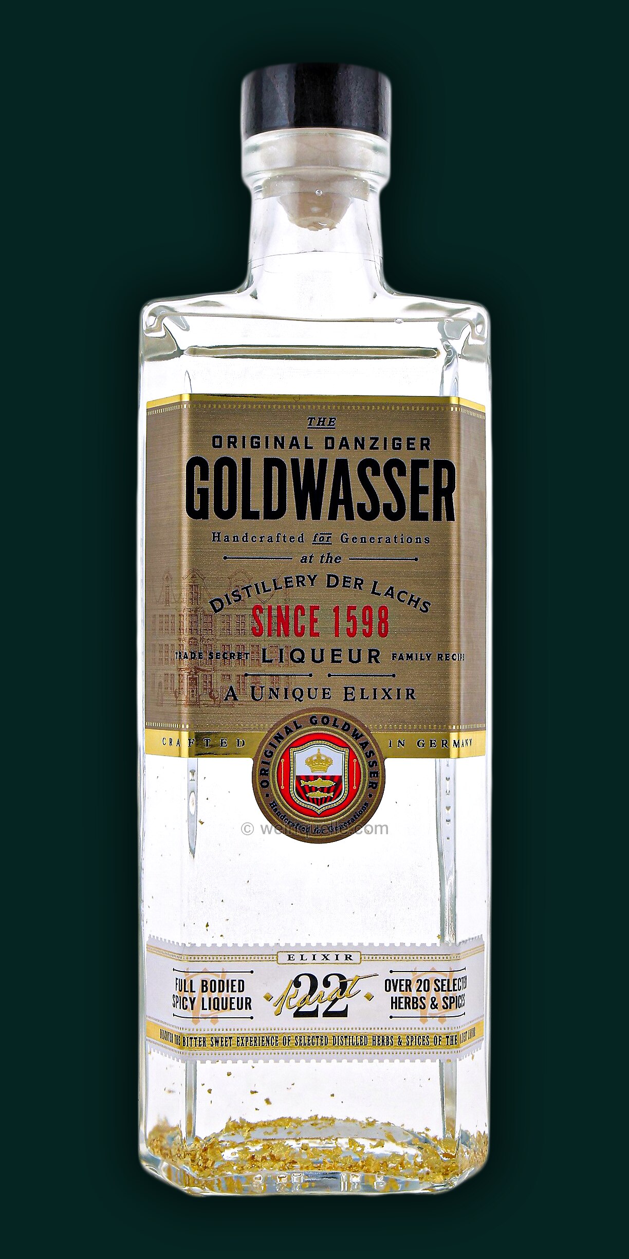 Liqueur Danziger Goldwasser aux paillettes d'or 40° - Distillerie Der Lachs