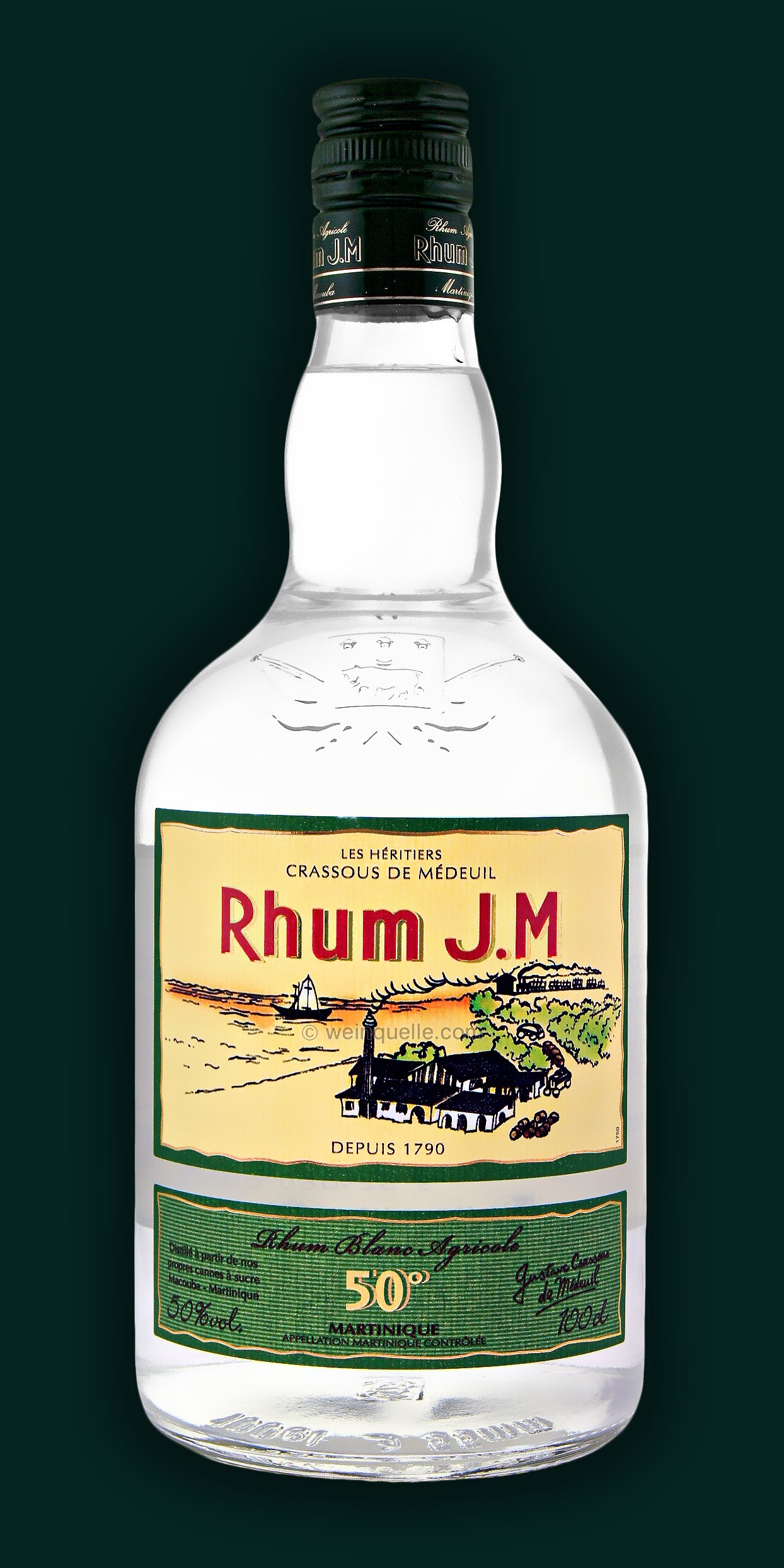 Rhum JM Agricole Blanc 50% Rhum